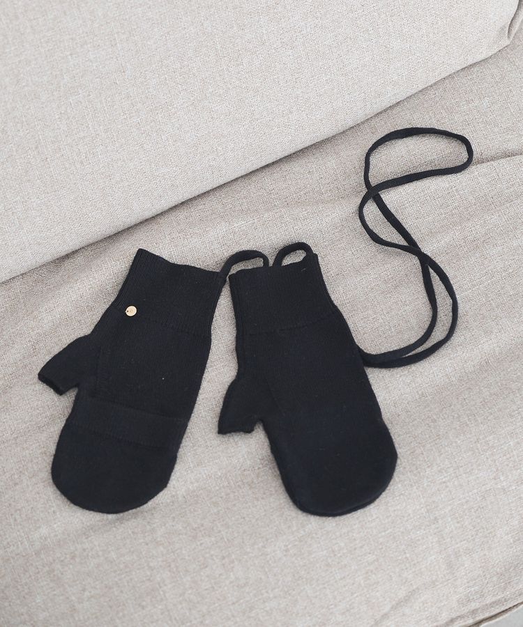 earth music&ecology「チャーム付きニットミトン」|その他|