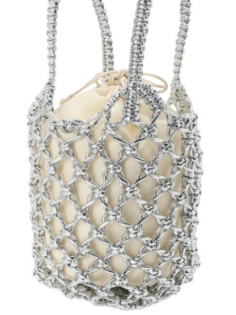  「OTO.HA.シルバー編みバッグ」|ハンドバッグ|