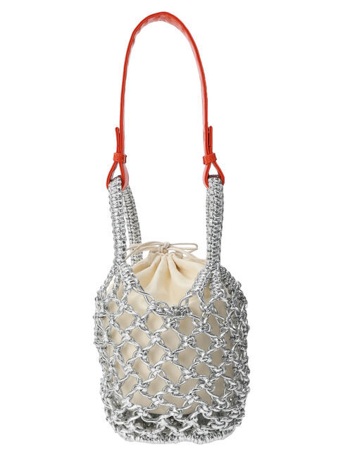  「OTO.HA.シルバー編みバッグ」|ハンドバッグ|