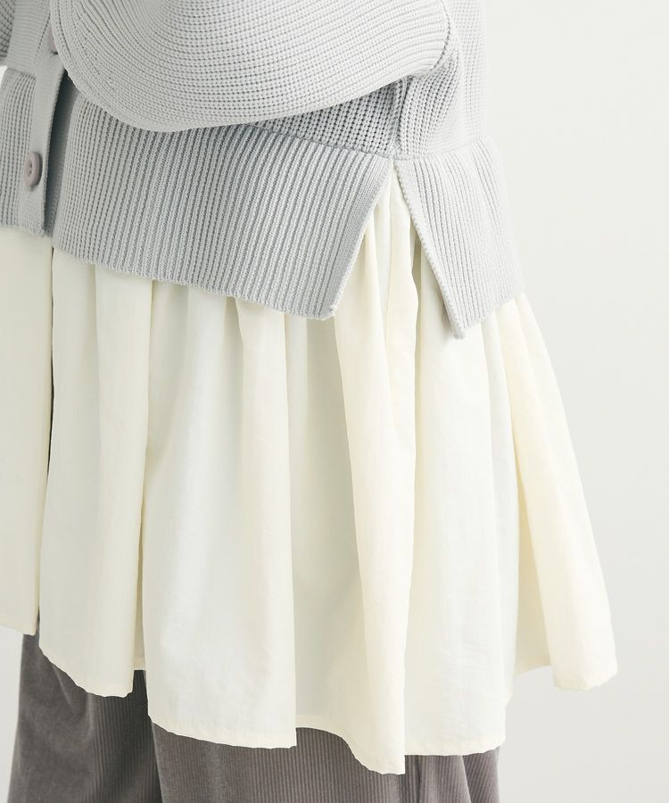 Green Parks「・ELENCARE DUE スソレイヤーニットカーディガン」|カーディガン|