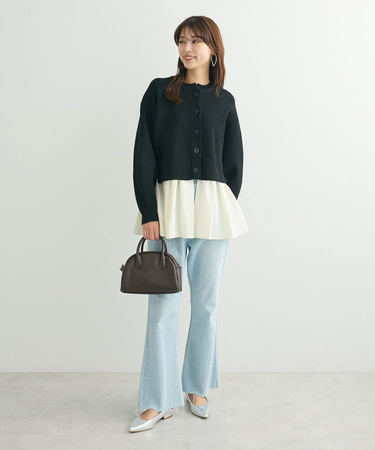 Green Parks「・ELENCARE DUE スソレイヤーニットカーディガン」|カーディガン|