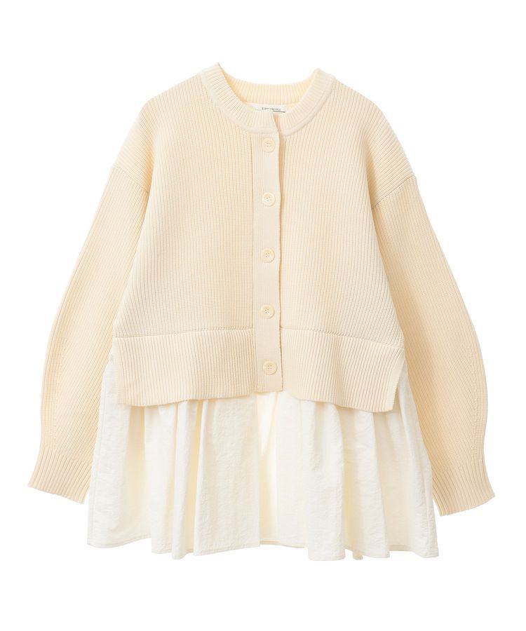 Green Parks「・ELENCARE DUE スソレイヤーニットカーディガン」|カーディガン|