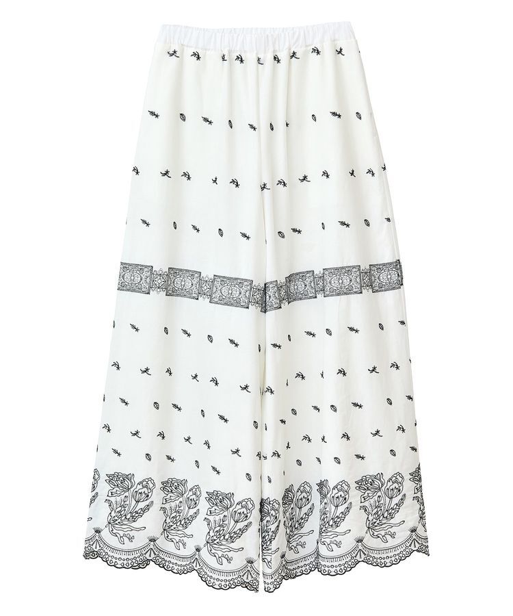 Green Parks「■ESCAR バイカラー刺繍ワイドイージーパンツ」|その他|