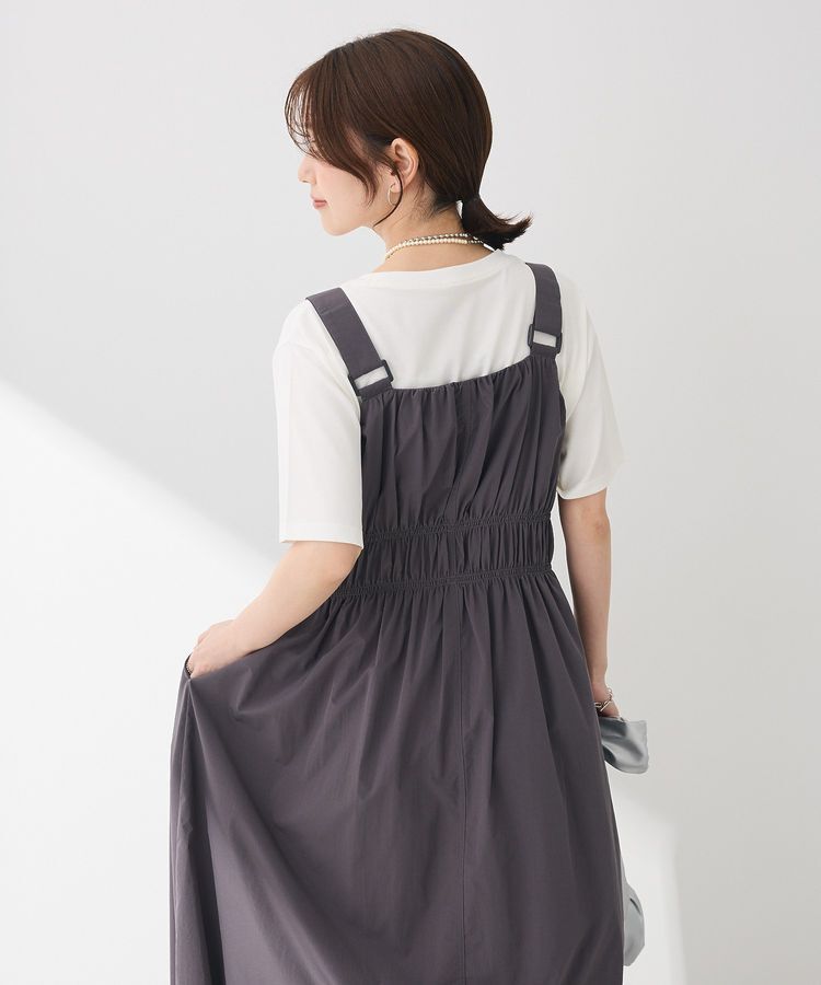 Green Parks「・SUGAR SPOON シャーリングジャンスカ」|ジャンパースカート|