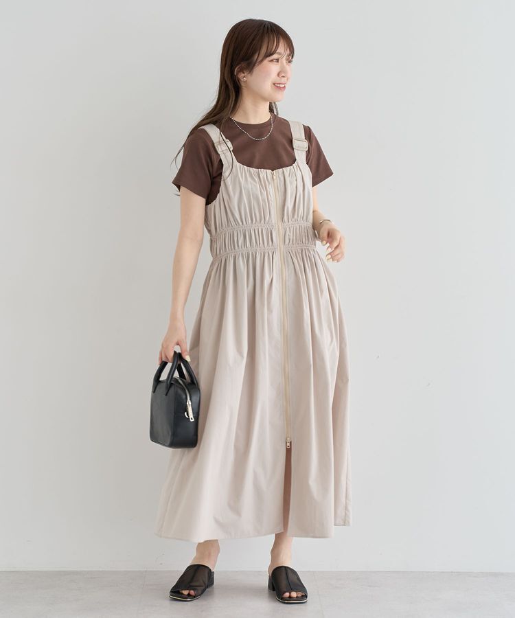 Green Parks「・SUGAR SPOON シャーリングジャンスカ」|ジャンパースカート|