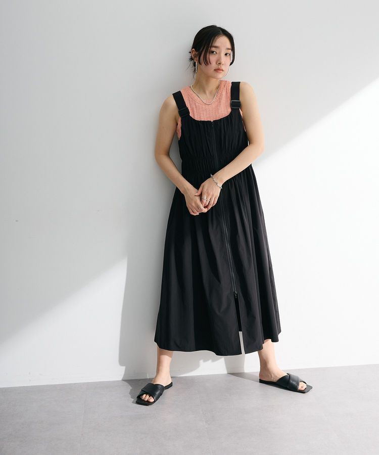 Green Parks「・SUGAR SPOON シャーリングジャンスカ」|ジャンパースカート|