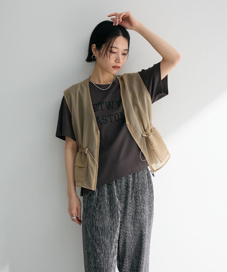 Green Parks「汗染み防止カレッジロゴボックスTシャツ」|Tシャツ・カットソー|