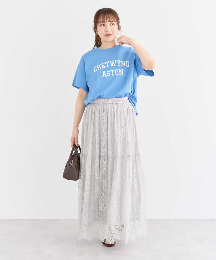 Green Parks「汗染み防止カレッジロゴボックスTシャツ」|Tシャツ・カットソー|