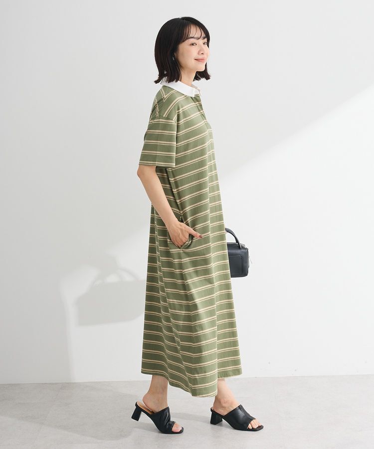 Green Parks「・SUGAR SPOON ボーダーポロワンピース」|ワンピース|