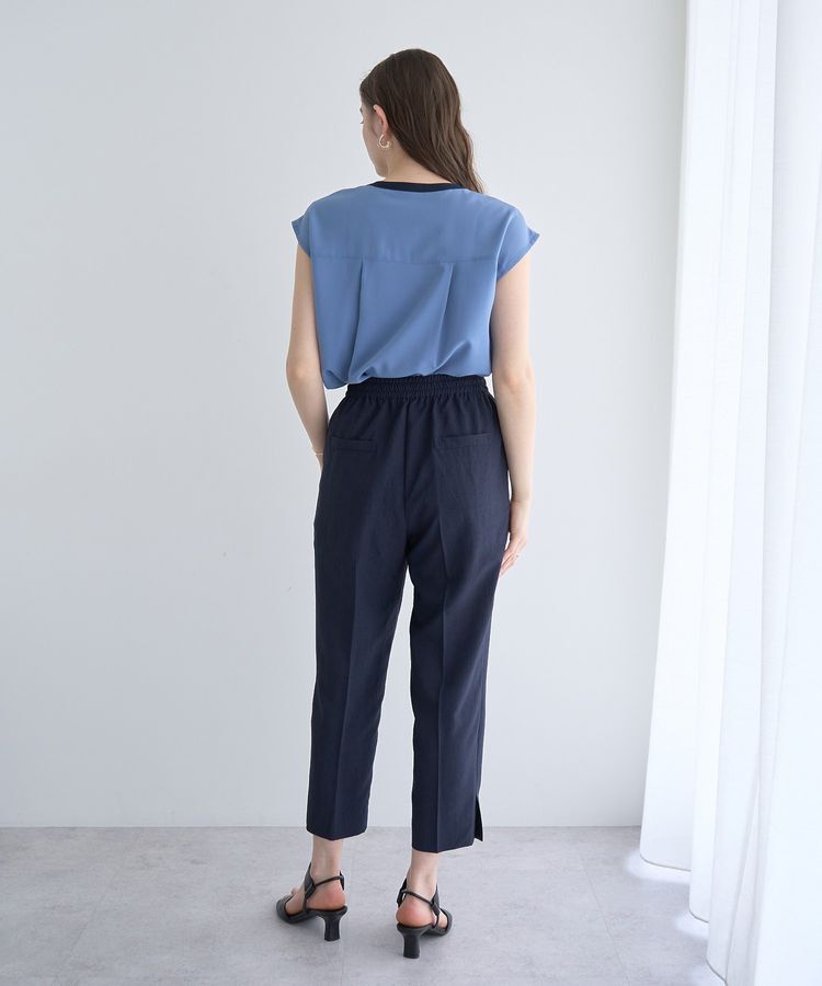 YECCA VECCA「配色タックデザインブラウス」|シャツ・ブラウス|