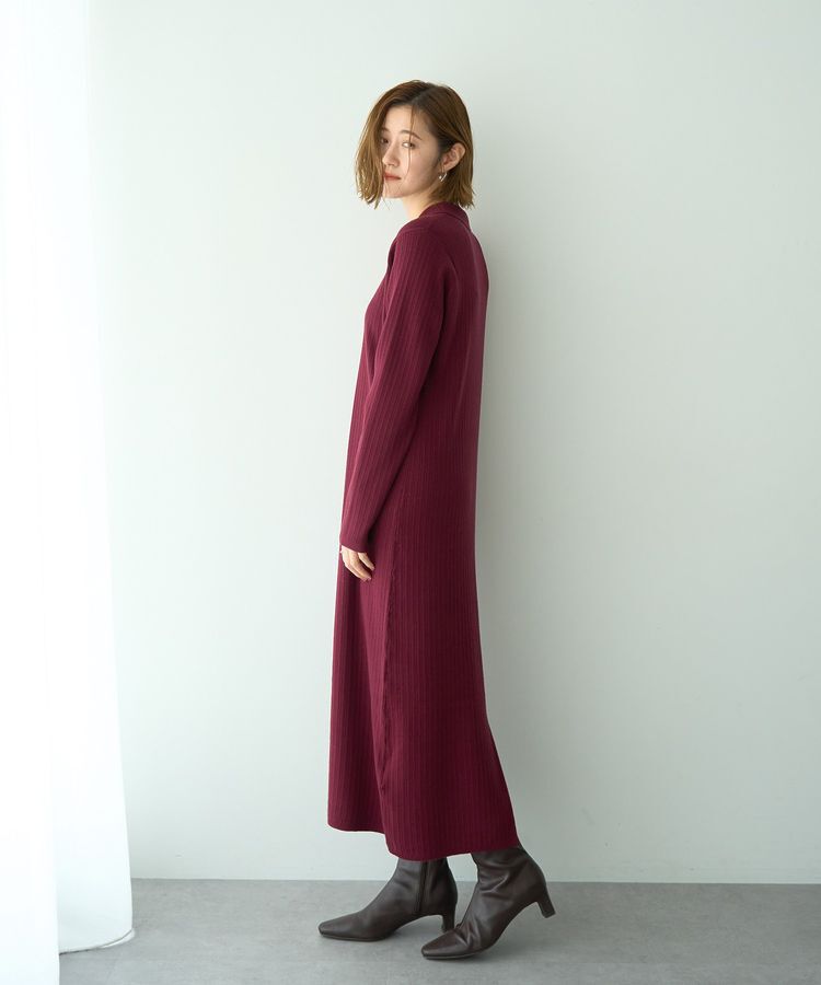 YECCA VECCA「襟付きニットワンピース」|ワンピース|