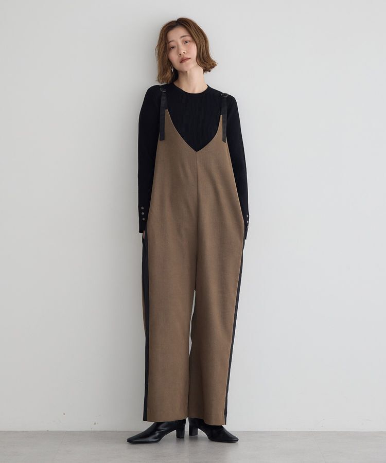 Editt by YECCA VECCA「サイドラインサロペット」|オールインワン|