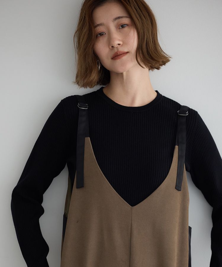 Editt by YECCA VECCA「サイドラインサロペット」|オールインワン|