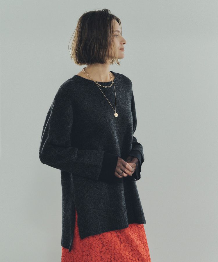 Editt by YECCA VECCA「袖レイヤードソフトニット」|ニット・セーター|