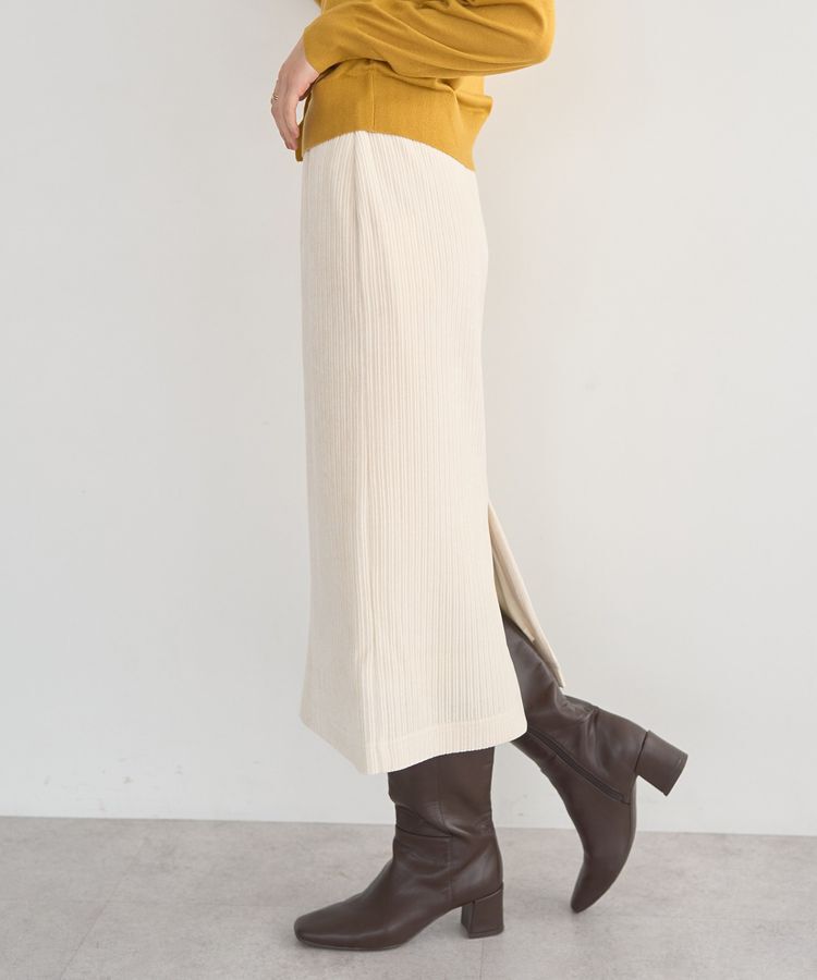 YECCA VECCA「コーデュロイナロースカート」|タイト|