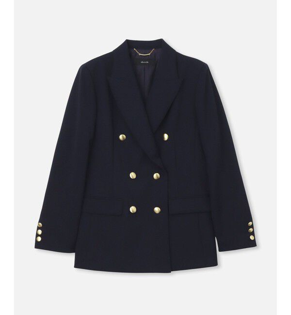 allureville「リオペルダブルブレストジャケット」|テーラードジャケット|