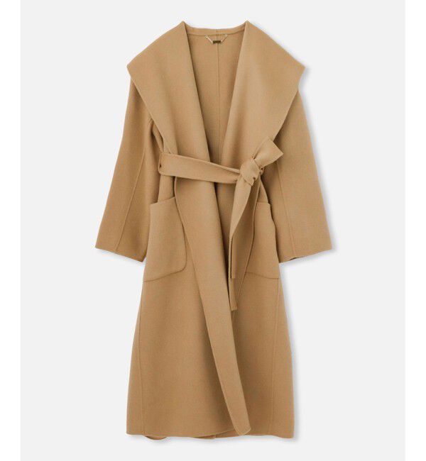 allureville「カシミヤ混リバービックショールコート」|その他|ベージュ