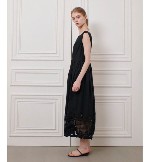 LOULOU WILLOUGHBY「【LOULOU WILLOUGHBY】エンブロイダリーノースリワンピース」|ワンピース|