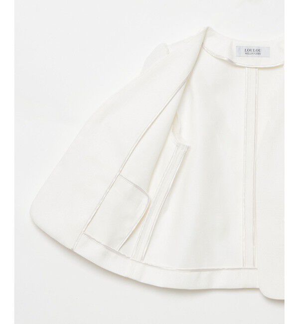 LOULOU WILLOUGHBY「【LOULOU WILLOUGHBY】ブライトリネン半袖ジャケット」|テーラードジャケット|