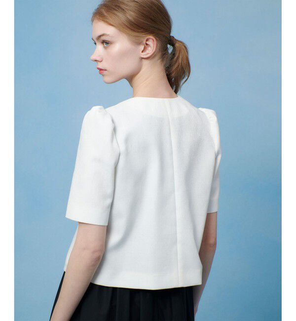 LOULOU WILLOUGHBY「【LOULOU WILLOUGHBY】ブライトリネン半袖ジャケット」|テーラードジャケット|