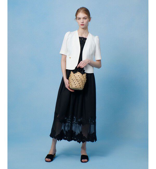 LOULOU WILLOUGHBY「【LOULOU WILLOUGHBY】ブライトリネン半袖ジャケット」|テーラードジャケット|