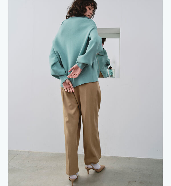 titivate「ダブルファスナーオーバーサイズニットプルオーバー」|ニット・セーター|