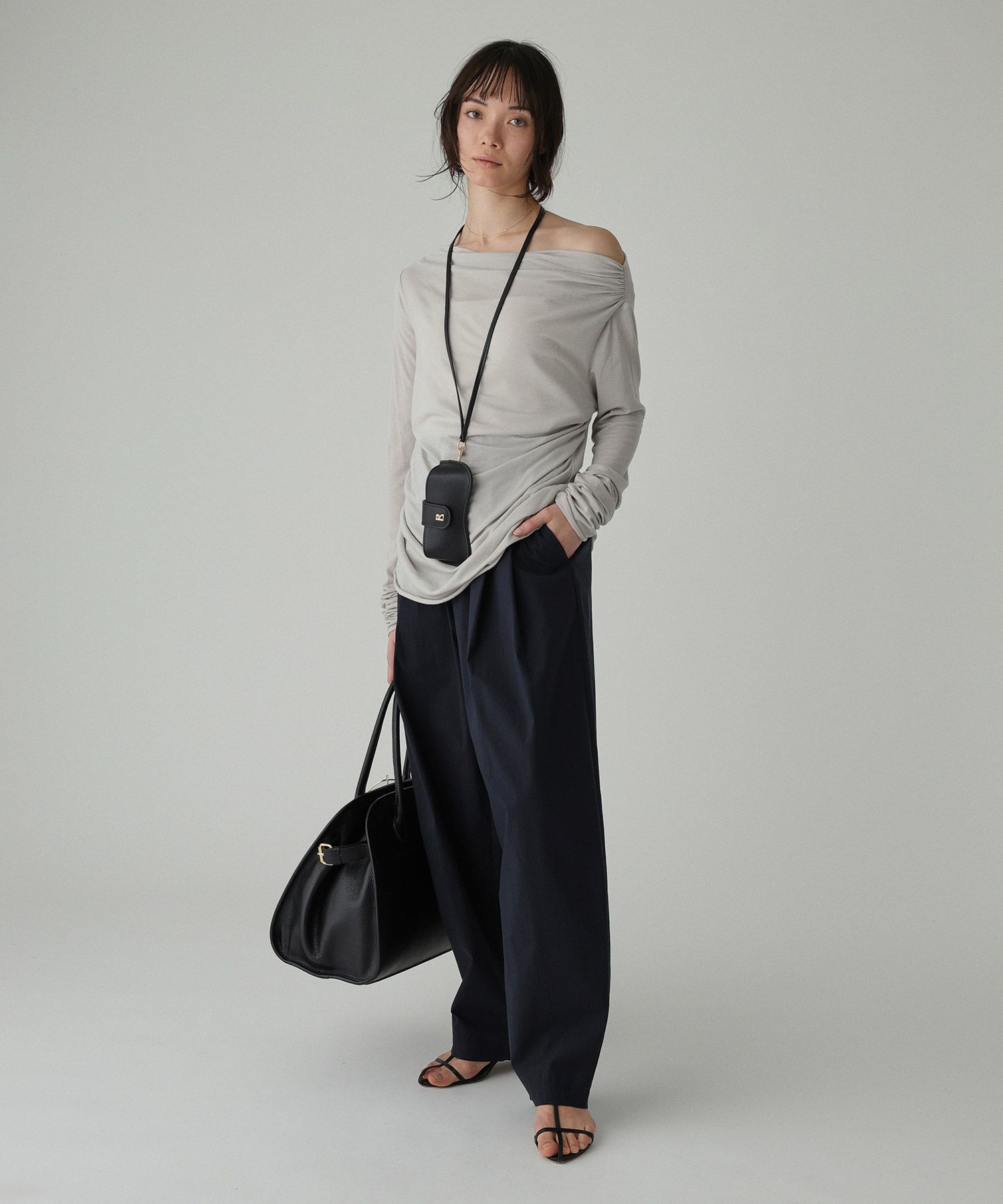 BABYLONE「【手洗い可】ギャザーベアテンカットソー」|Tシャツ・カットソー|