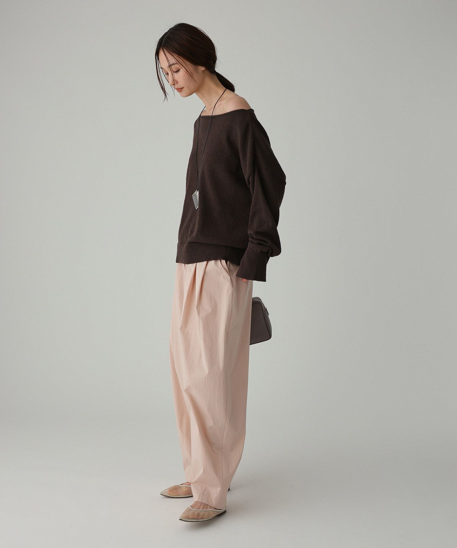 BABYLONE「ブークレボートネックプルオーバー」|ニット・セーター|