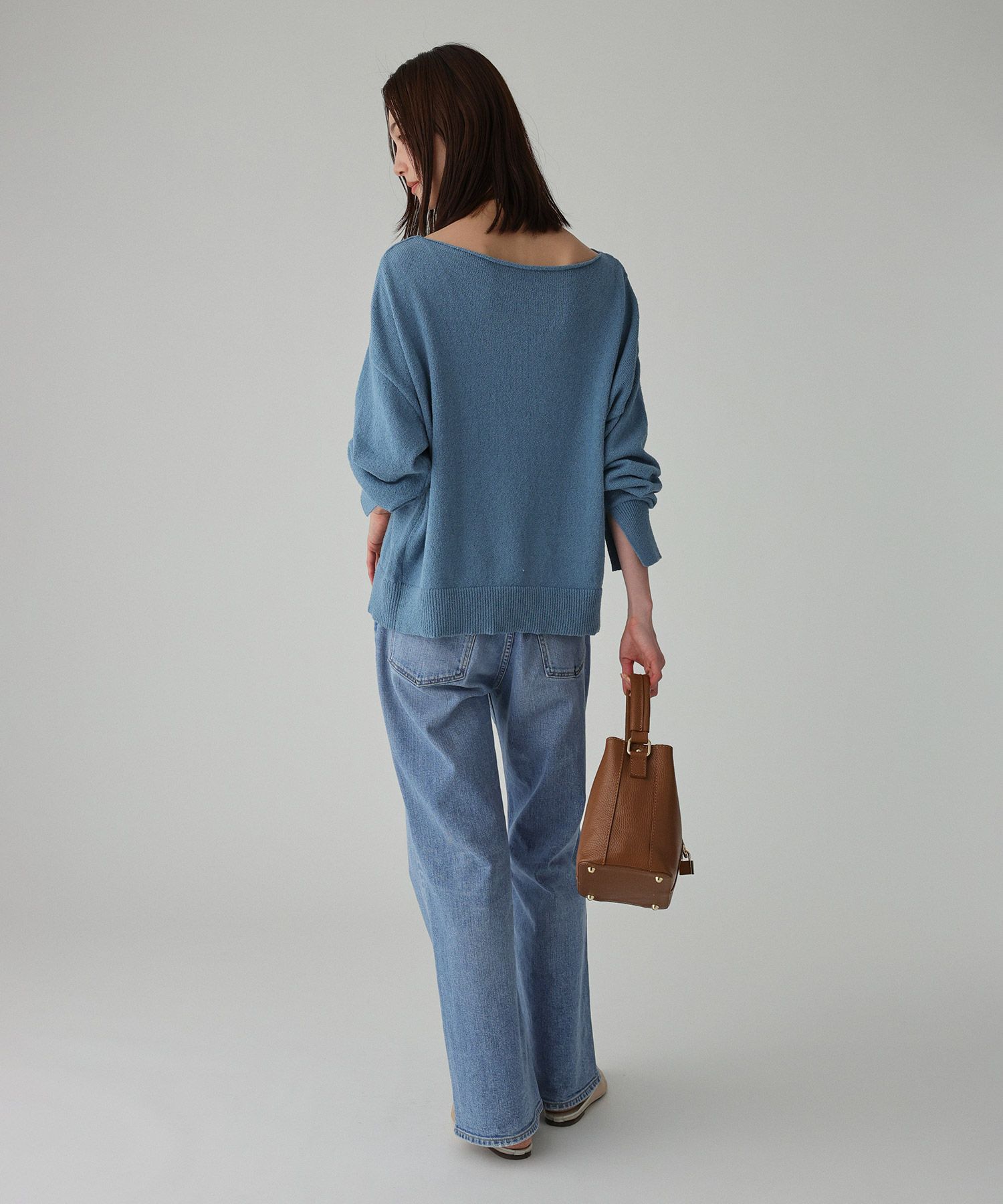 BABYLONE「ブークレボートネックプルオーバー」|ニット・セーター|