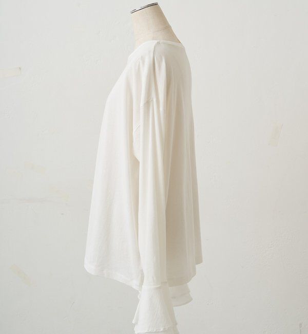  「布帛フレアカフカットソー」|Tシャツ・カットソー|