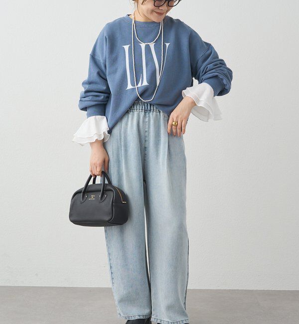  「布帛フレアカフカットソー」|Tシャツ・カットソー|