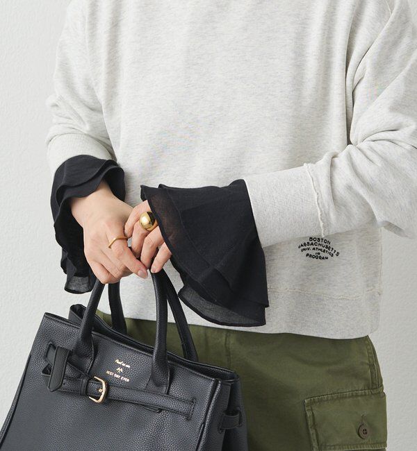  「布帛フレアカフカットソー」|Tシャツ・カットソー|