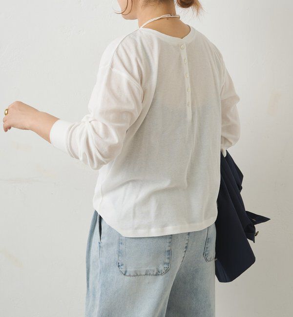  「前後2WAYシアーワッフルカットソー」|Tシャツ・カットソー|