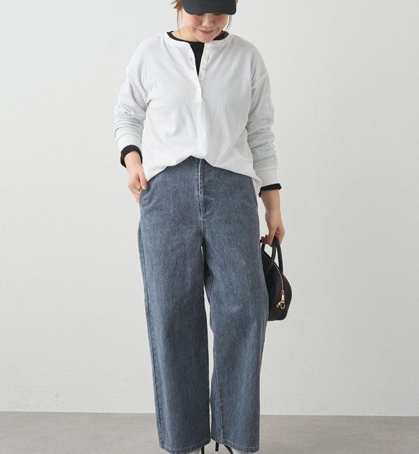  「カツラギワイドストレートパンツ」|デニム|