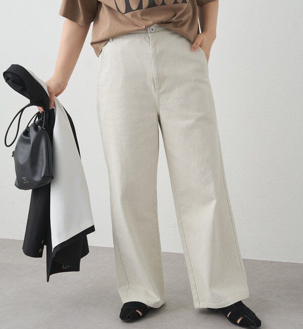  「カツラギワイドストレートパンツ」|デニム|