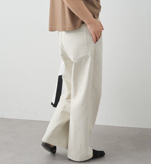  「カツラギワイドストレートパンツ」|デニム|