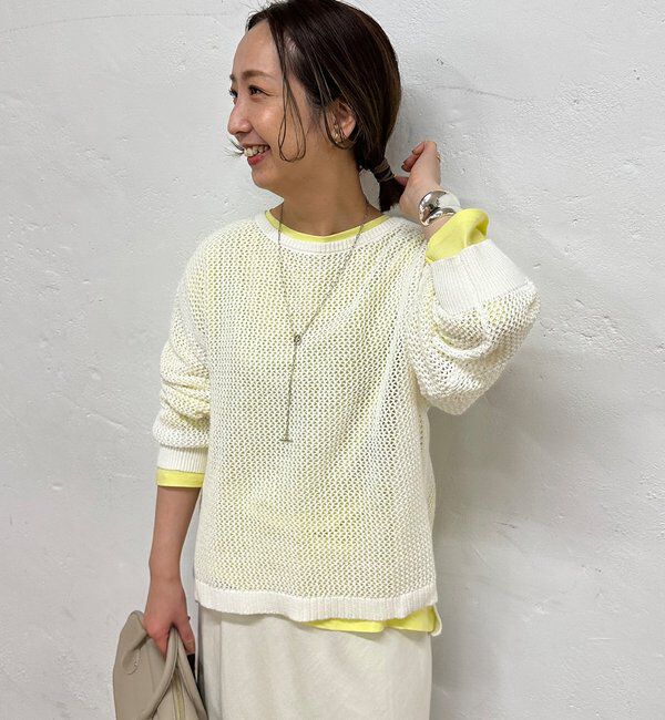  「【＠sein___000企画】メッシュ編みニットプルオーバー」|ニット・セーター|
