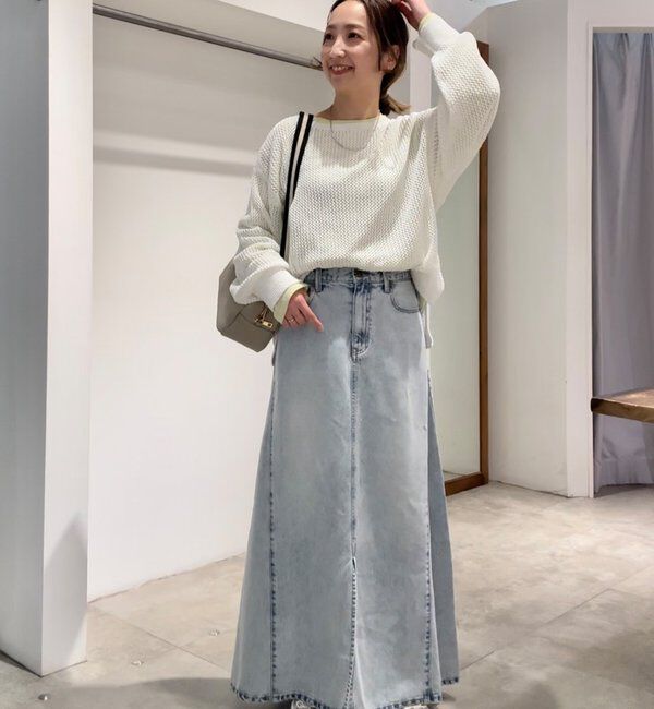  「【＠sein___000企画】メッシュ編みニットプルオーバー」|ニット・セーター|