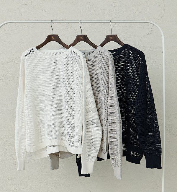  「【＠sein___000企画】メッシュ編みニットプルオーバー」|ニット・セーター|