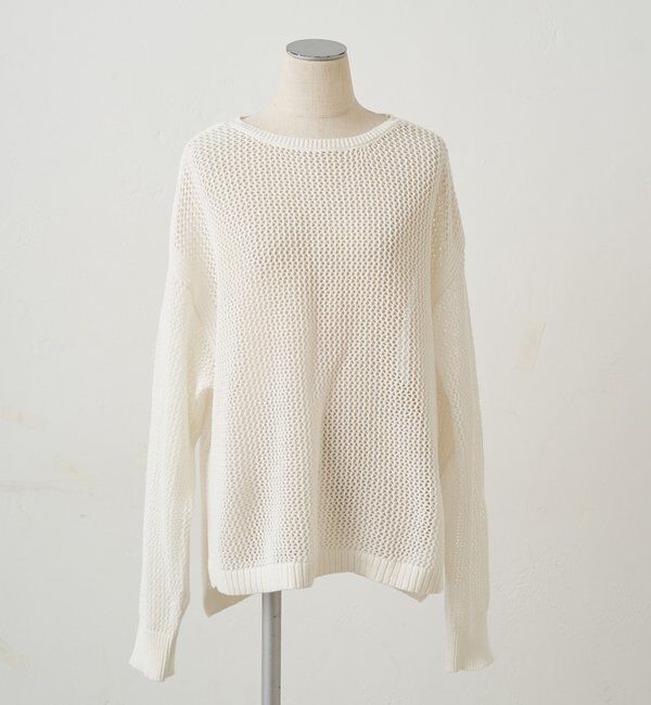 「【＠sein___000企画】メッシュ編みニットプルオーバー」|ニット・セーター|
