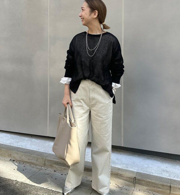  「【＠sein___000企画】メッシュ編みニットプルオーバー」|ニット・セーター|