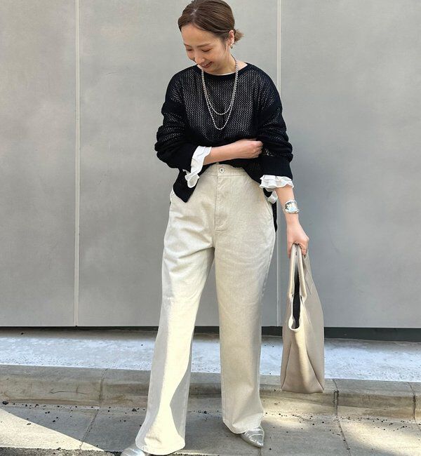  「【＠sein___000企画】メッシュ編みニットプルオーバー」|ニット・セーター|