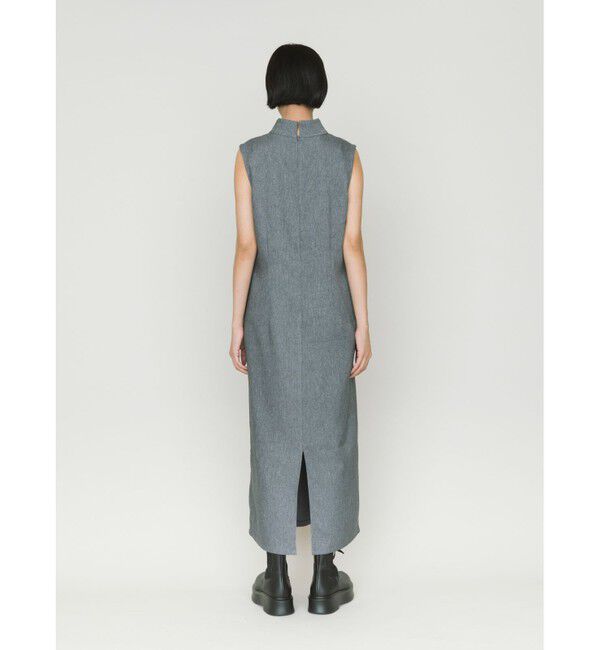 MIDIUMISOLID「MIDIUMISOLID for Ladies ハイネックノースリーブワンピース」|ワンピース|