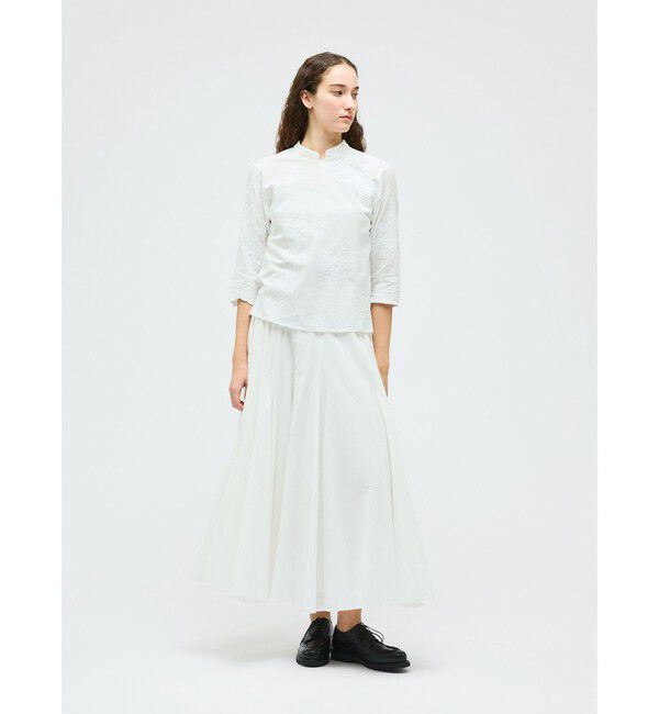 mizuiro ind「mizuiro ind レースシノワズリシャツ」|シャツ・ブラウス|