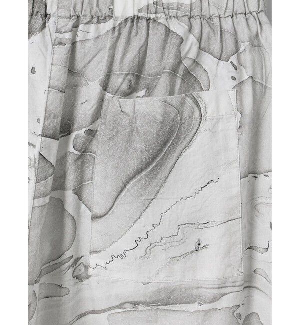 mizuiro ind「mizuiro ind マーブルプリントキュロットパンツ」|その他|