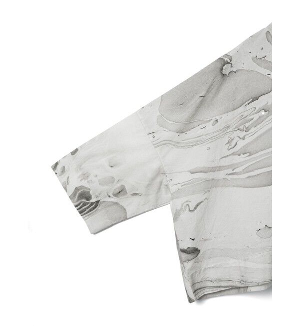 mizuiro ind「mizuiro ind マーブルプリントワイドプルオーバー」|シャツ・ブラウス|