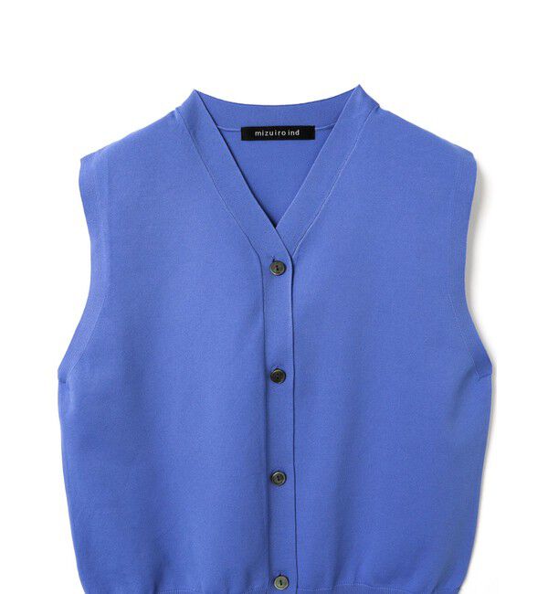 mizuiro ind「mizuiro ind Vネックベスト」|ベスト・ジレ|