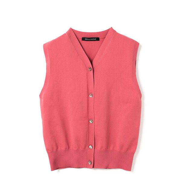 mizuiro ind「mizuiro ind Vネックベスト」|ベスト・ジレ|