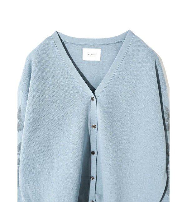 MIDIUMISOLID「MIDIUMISOLID for Ladies フラワージャカードカーディガン」|カーディガン|