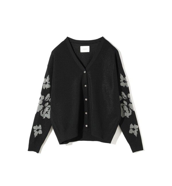MIDIUMISOLID「MIDIUMISOLID for Ladies フラワージャカードカーディガン」|カーディガン|